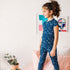 Girls summer pajama set Space t-shirt + leggings